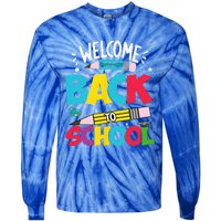 Welcome Back To School For Teachers Students Tie-Dye Long Sleeve Shirt