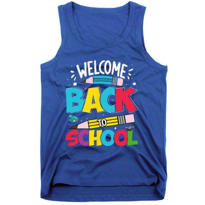 Welcome Back To School For Teachers Students Tank Top