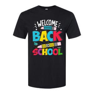 Welcome Back To School For Teachers Students Softstyle CVC T-Shirt