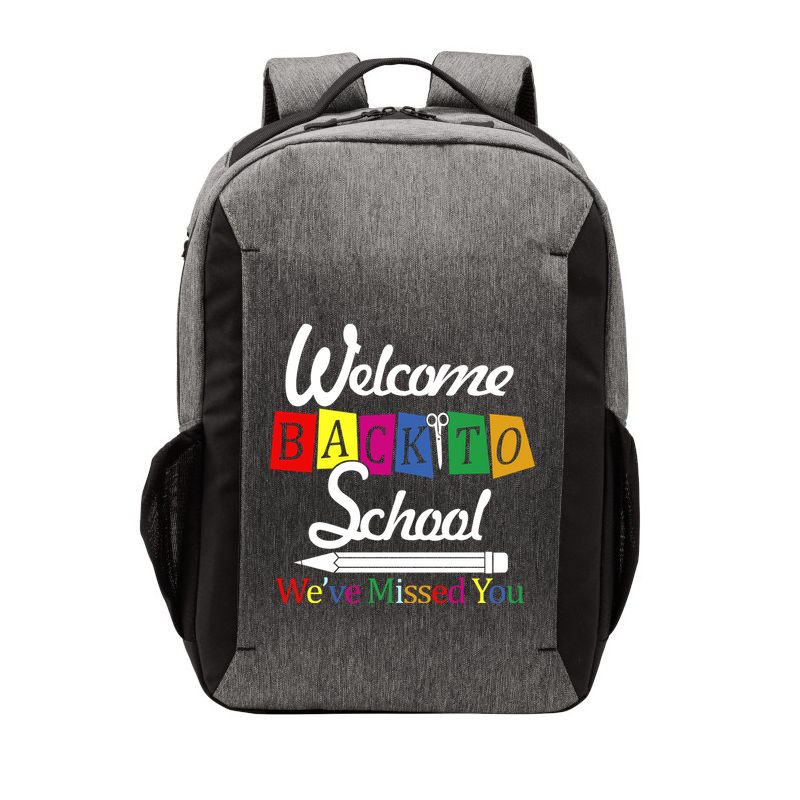 Welcome Back To School We've Missed You Vector Backpack