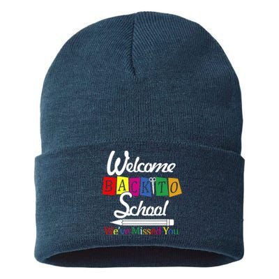 Welcome Back To School We've Missed You Sustainable Knit Beanie