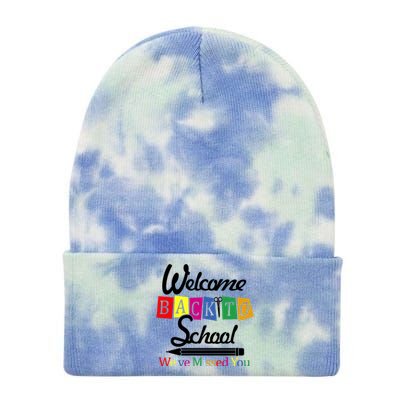 Welcome Back To School We've Missed You Tie Dye 12in Knit Beanie