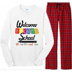 Welcome Back To School We've Missed You Long Sleeve Pajama Set