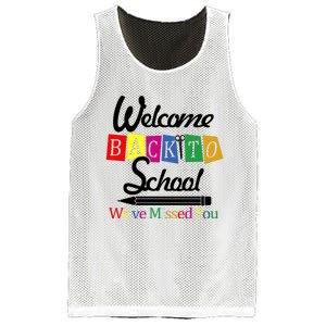 Welcome Back To School We've Missed You Mesh Reversible Basketball Jersey Tank