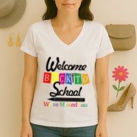 Welcome Back To School We've Missed You Women's V-Neck T-Shirt