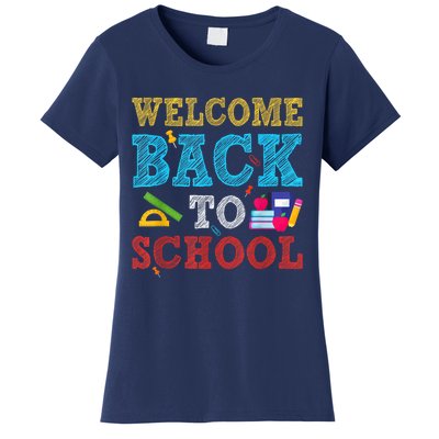 Welcome Back To School First Day Of School Teachers Kids Women's T-Shirt