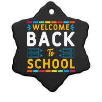 Welcome Back To School Teacher Student First Day Of School Ceramic Star Ornament