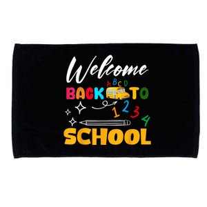 Welcome Back To School First Day Of School Teachers Kids Microfiber Hand Towel