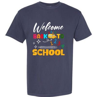 Welcome Back To School First Day Of School Teachers Kids Garment-Dyed Heavyweight T-Shirt