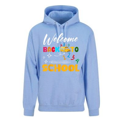 Welcome Back To School First Day Of School Teachers Kids Unisex Surf Hoodie