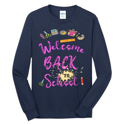 Welcome Back To School Funny Gift Tall Long Sleeve T-Shirt