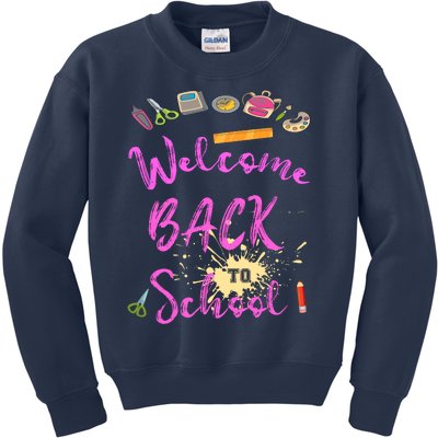 Welcome Back To School Funny Gift Kids Sweatshirt