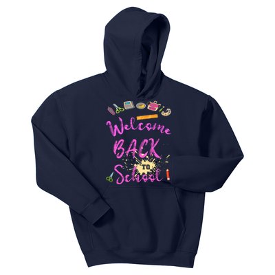 Welcome Back To School Funny Gift Kids Hoodie