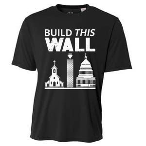 Womens Build This Wall Separation Of Church And State USA Cooling Performance Crew T-Shirt