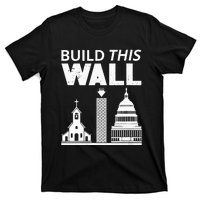 Womens Build This Wall Separation Of Church And State USA T-Shirt