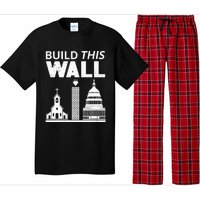 Womens Build This Wall Separation Of Church And State USA Pajama Set