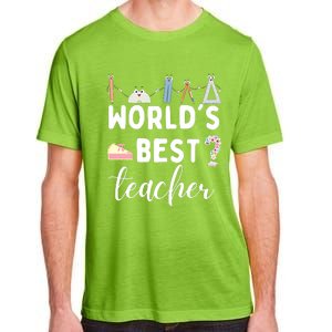 Worlds Best Teacher Adult ChromaSoft Performance T-Shirt