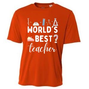 Worlds Best Teacher Cooling Performance Crew T-Shirt