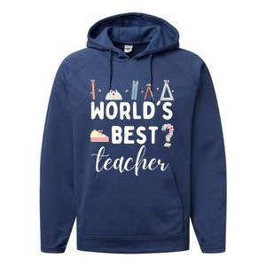 Worlds Best Teacher Performance Fleece Hoodie