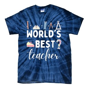 Worlds Best Teacher Tie-Dye T-Shirt