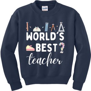 Worlds Best Teacher Kids Sweatshirt