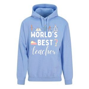 Worlds Best Teacher Unisex Surf Hoodie