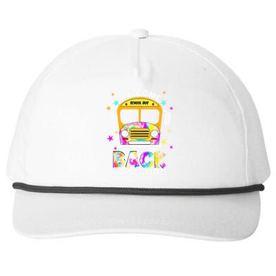 Welcome Back To School For Bus Drivers Transportation Dept Snapback Five-Panel Rope Hat