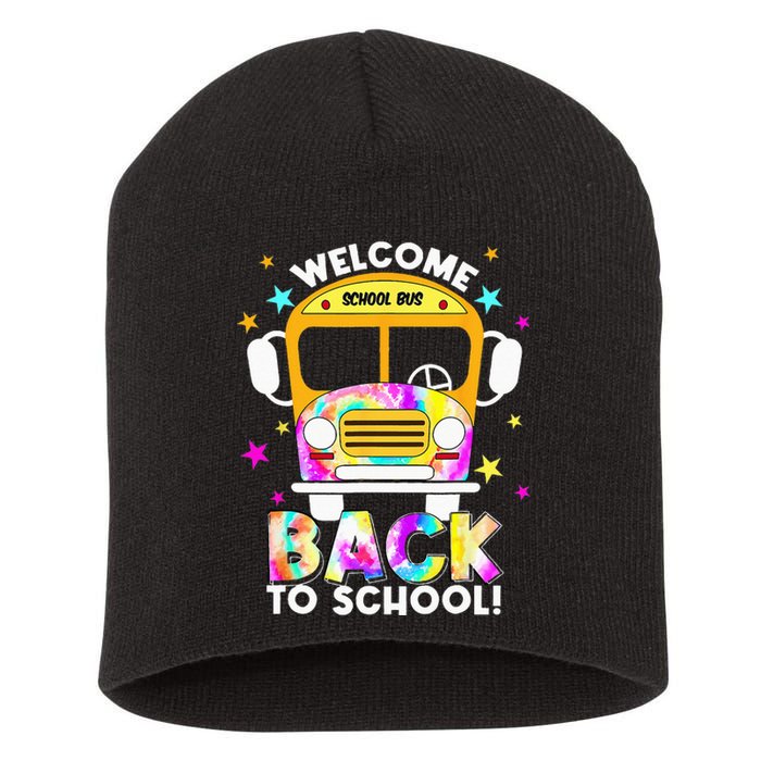 Welcome Back To School For Bus Drivers Transportation Dept Short Acrylic Beanie