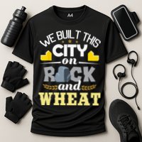 We Built This City On Rock And Wheat Tabletop Board Gaming Performance Shirt
