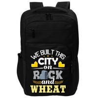 We Built This City On Rock And Wheat Tabletop Board Gaming Impact Tech Backpack