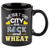 We Built This City On Rock And Wheat Tabletop Board Gaming 11oz C Handle Ceramic Mug