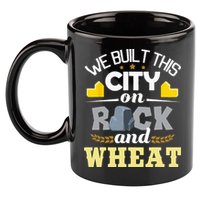 We Built This City On Rock And Wheat Tabletop Board Gaming 11oz C Handle Ceramic Mug