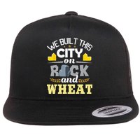 We Built This City On Rock And Wheat Tabletop Board Gaming Flat Bill Trucker Hat