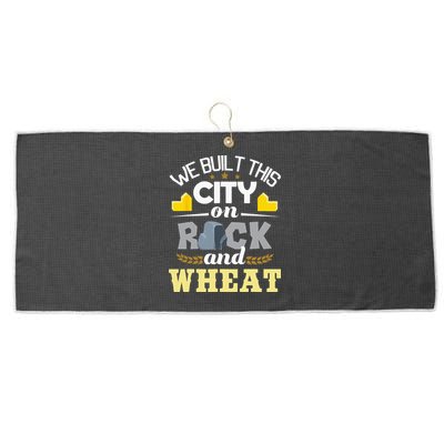 We Built This City On Rock And Wheat Tabletop Board Gaming Large Microfiber Waffle Golf Towel