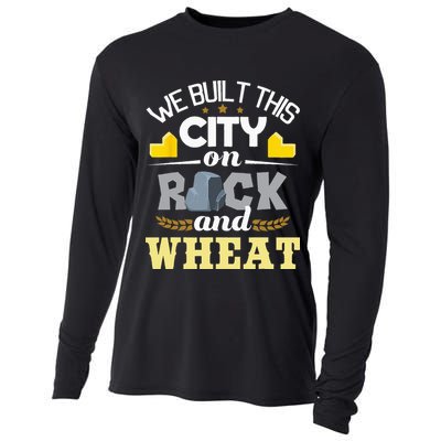 We Built This City On Rock And Wheat Tabletop Board Gaming Cooling Performance Long Sleeve Crew