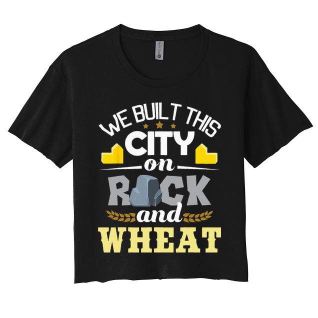 We Built This City On Rock And Wheat Tabletop Board Gaming Crop Top