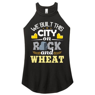 We Built This City On Rock And Wheat Tabletop Board Gaming Women's Perfect Tri Rocker Tank