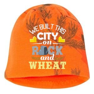 We Built This City On Rock And Wheat Tabletop Board Gaming Kati - Camo Knit Beanie