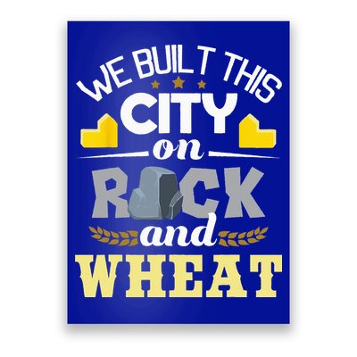 We Built This City On Rock And Wheat Tabletop Board Gaming Poster