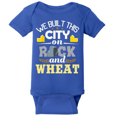 We Built This City On Rock And Wheat Tabletop Board Gaming Baby Bodysuit