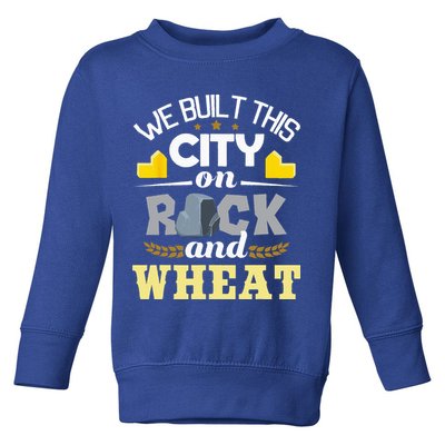 We Built This City On Rock And Wheat Tabletop Board Gaming Toddler Sweatshirt