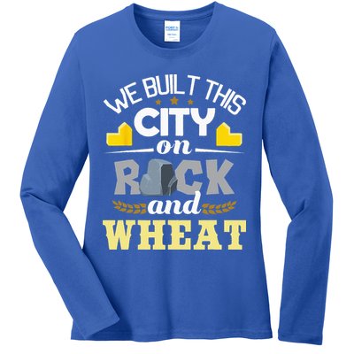We Built This City On Rock And Wheat Tabletop Board Gaming Ladies Long Sleeve Shirt