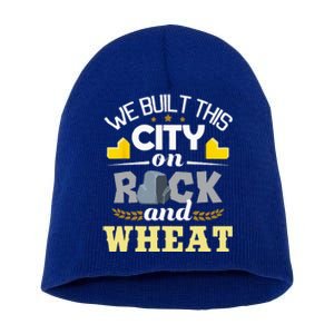 We Built This City On Rock And Wheat Tabletop Board Gaming Short Acrylic Beanie