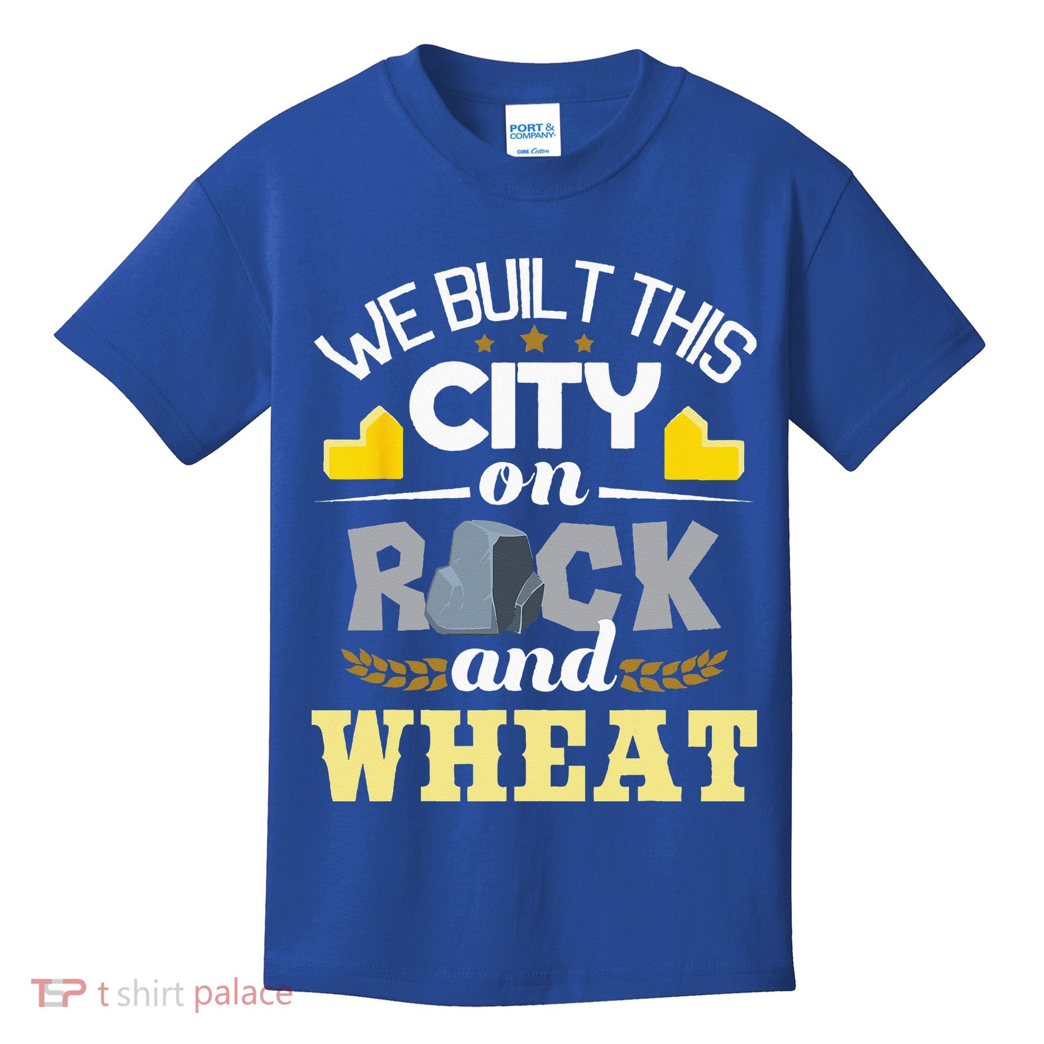 We Built This City On Rock And Wheat Tabletop Board Gaming Kids T-Shirt