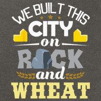 We Built This City On Rock And Wheat Tabletop Board Gaming Cotton Canvas Backpack