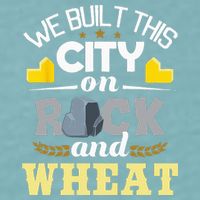 We Built This City On Rock And Wheat Tabletop Board Gaming Sueded Cloud Jersey T-Shirt