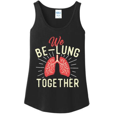 We BeLung Together Respiratory Therapist Therapy Lungs RT Ladies Essential Tank