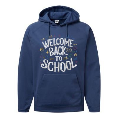 Welcome Back To School 2024 2025 Performance Fleece Hoodie