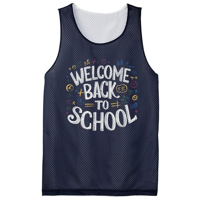 Welcome Back To School 2024 2025 Mesh Reversible Basketball Jersey Tank