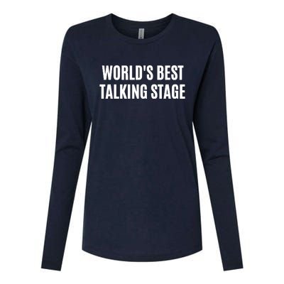 Worlds Best Talking Stage Womens Cotton Relaxed Long Sleeve T-Shirt